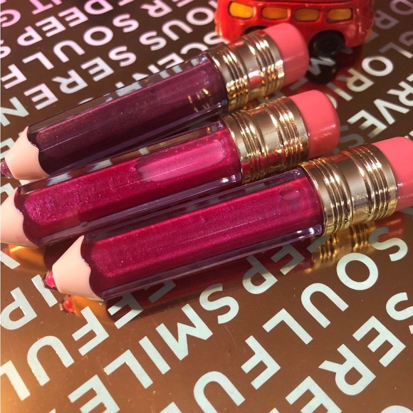 Set of 3 Lip Gloss Pencils - Purple and Pink - Picture 5 of 8